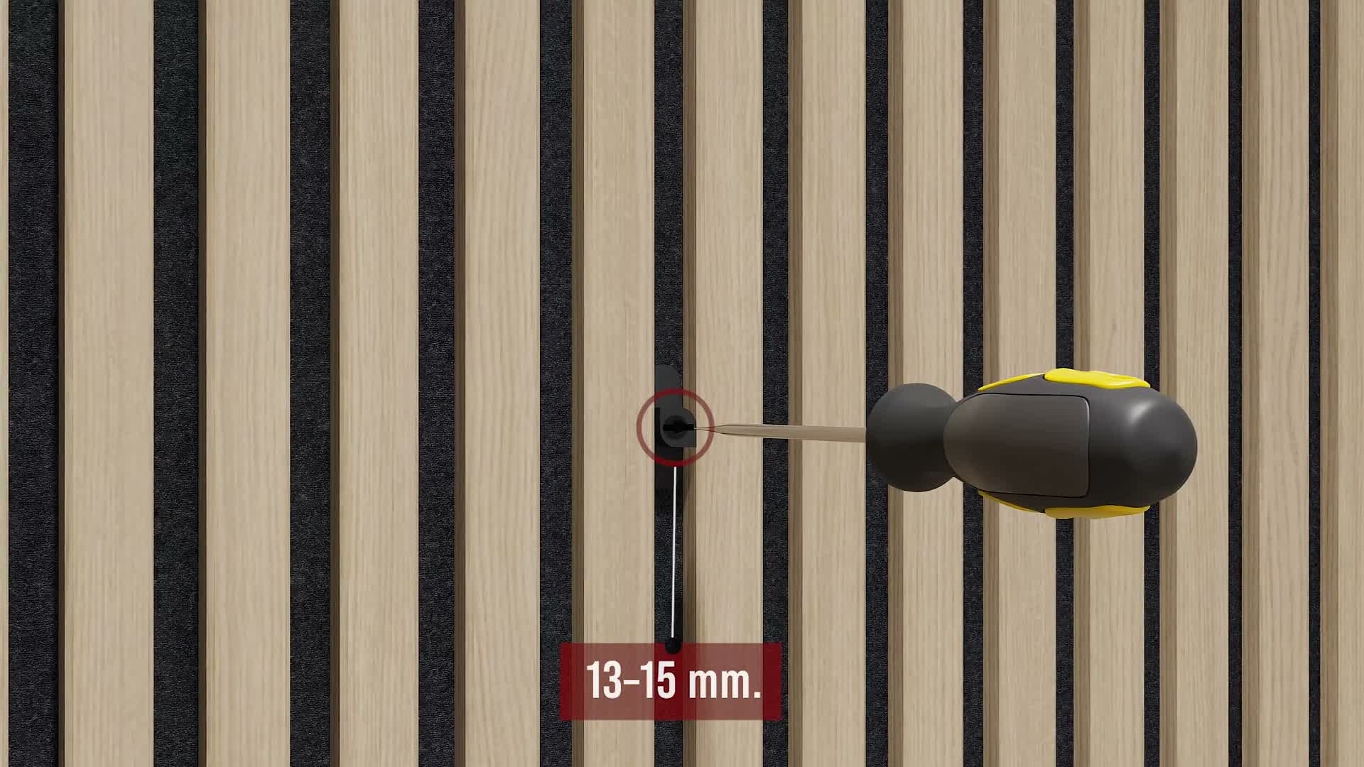 Wandregal für Akustikpaneele 50 cm - Ohne Bohren - Schwarz Produktbild-Vorschau 4