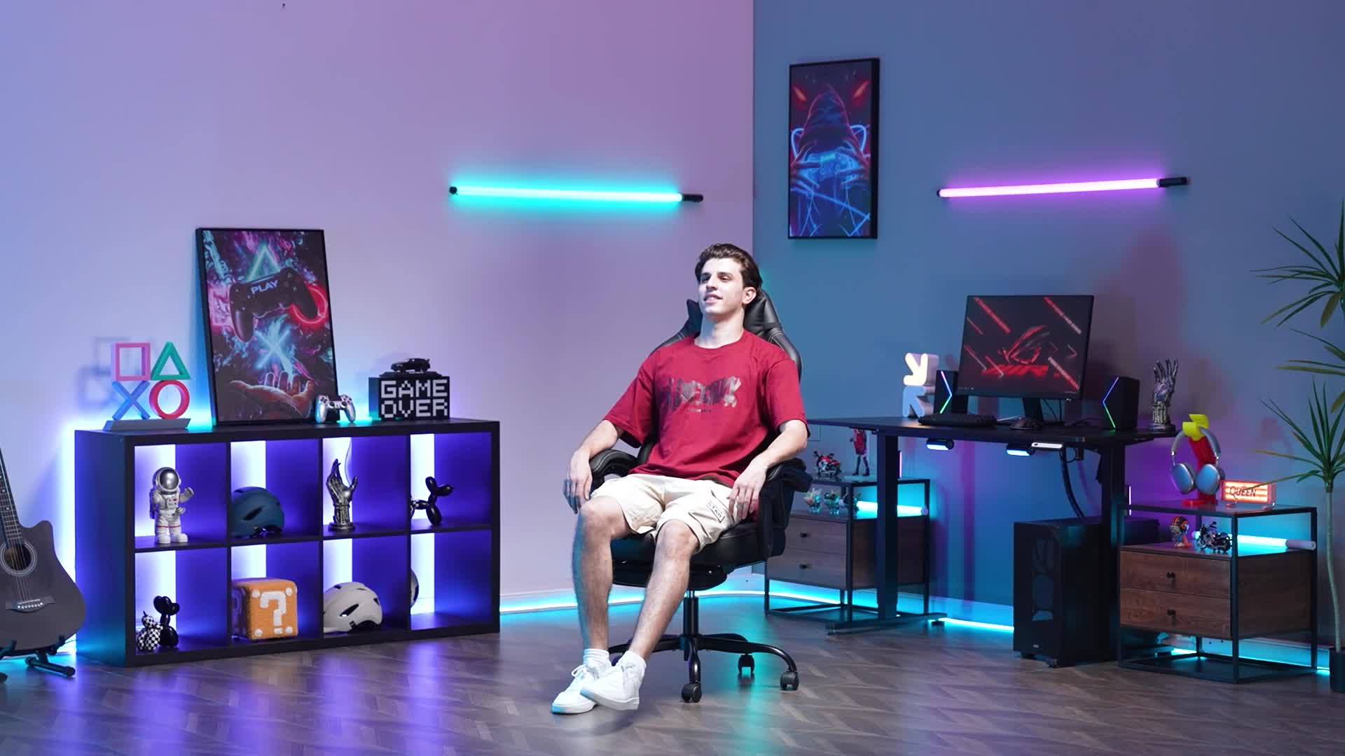 Herní židle GTPLAYER, ergonomické hráčské křeslo s Náhled obrázku produktu 7