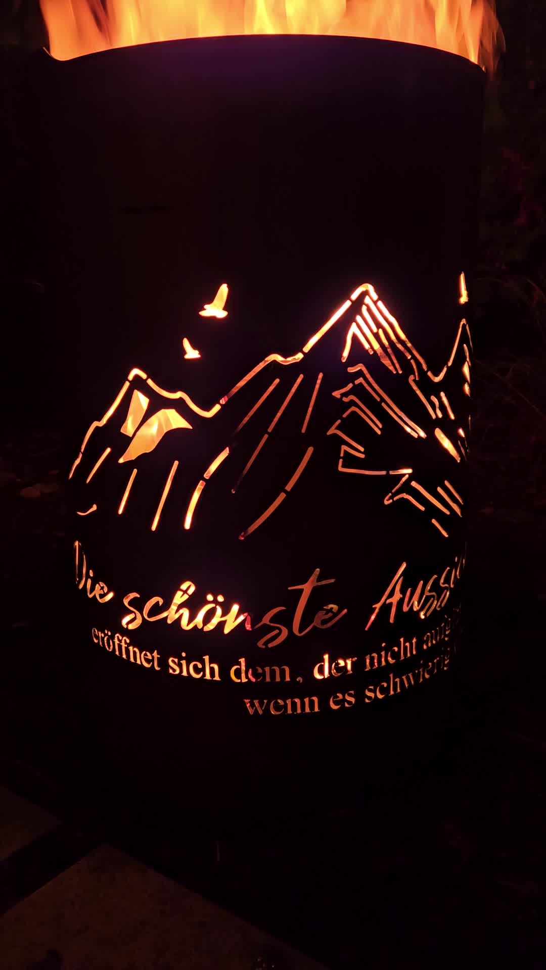 Feuertonne, Feuerkorb, Feuerschale mit Motiv BERGE - Die Produktbild-Vorschau 7