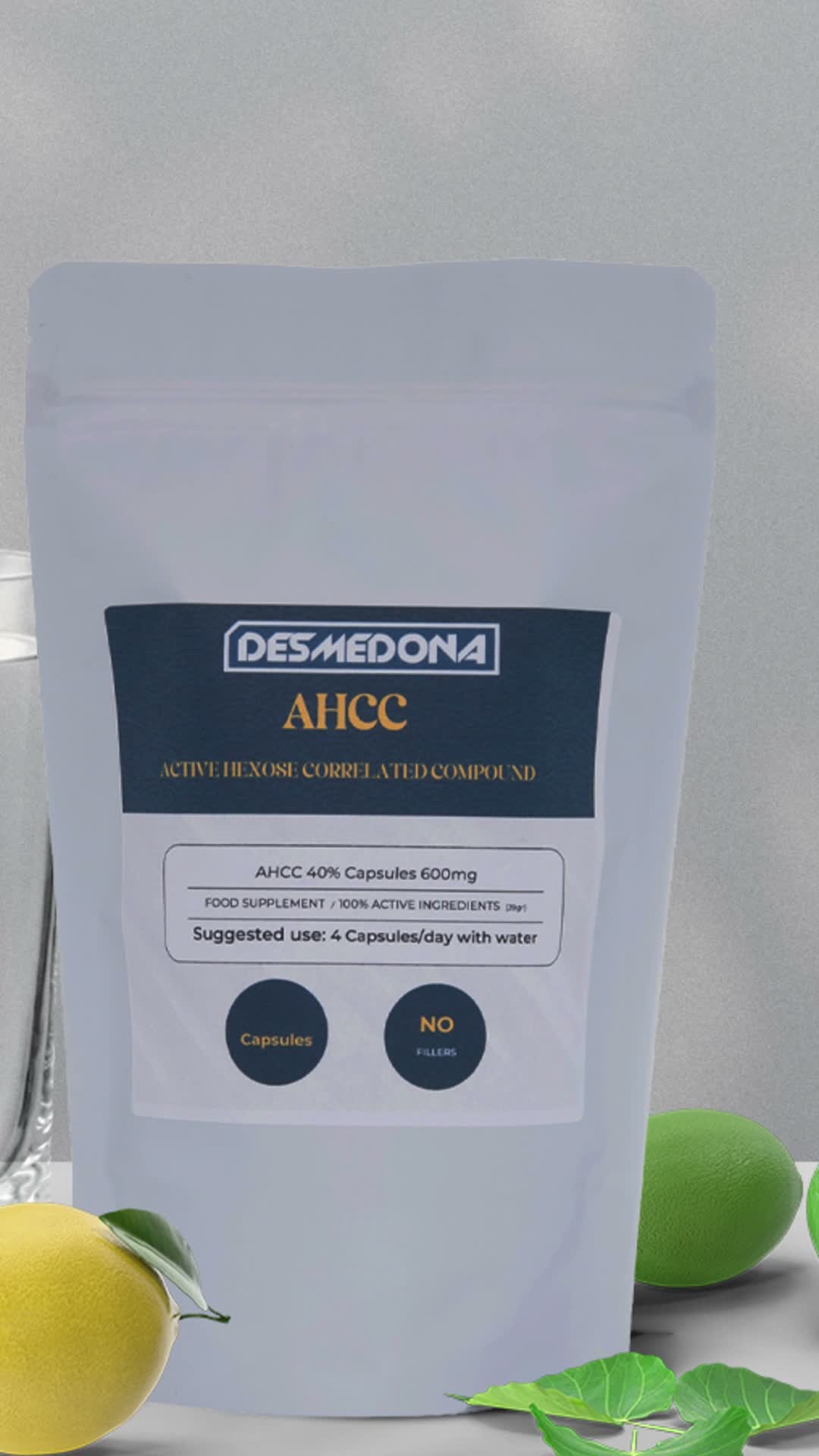 AHCC 600mg 90 Kapseln, Unterstützung des Immunsystems Produktbild-Vorschau 4