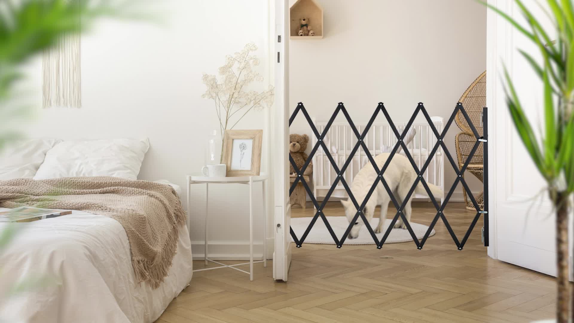 Relaxdays Hundeabsperrgitter, ausziehbar bis 130 cm, Produktbild-Vorschau 7