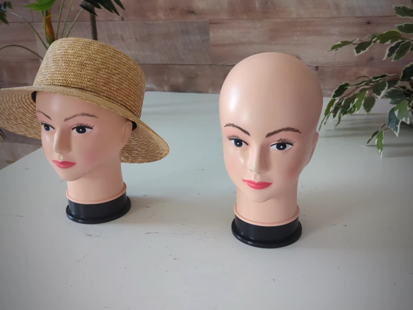 2x Mannequin-Kopf HWC-G81, Perückenpuppe weiblich Frau Produktbild-Vorschau 7