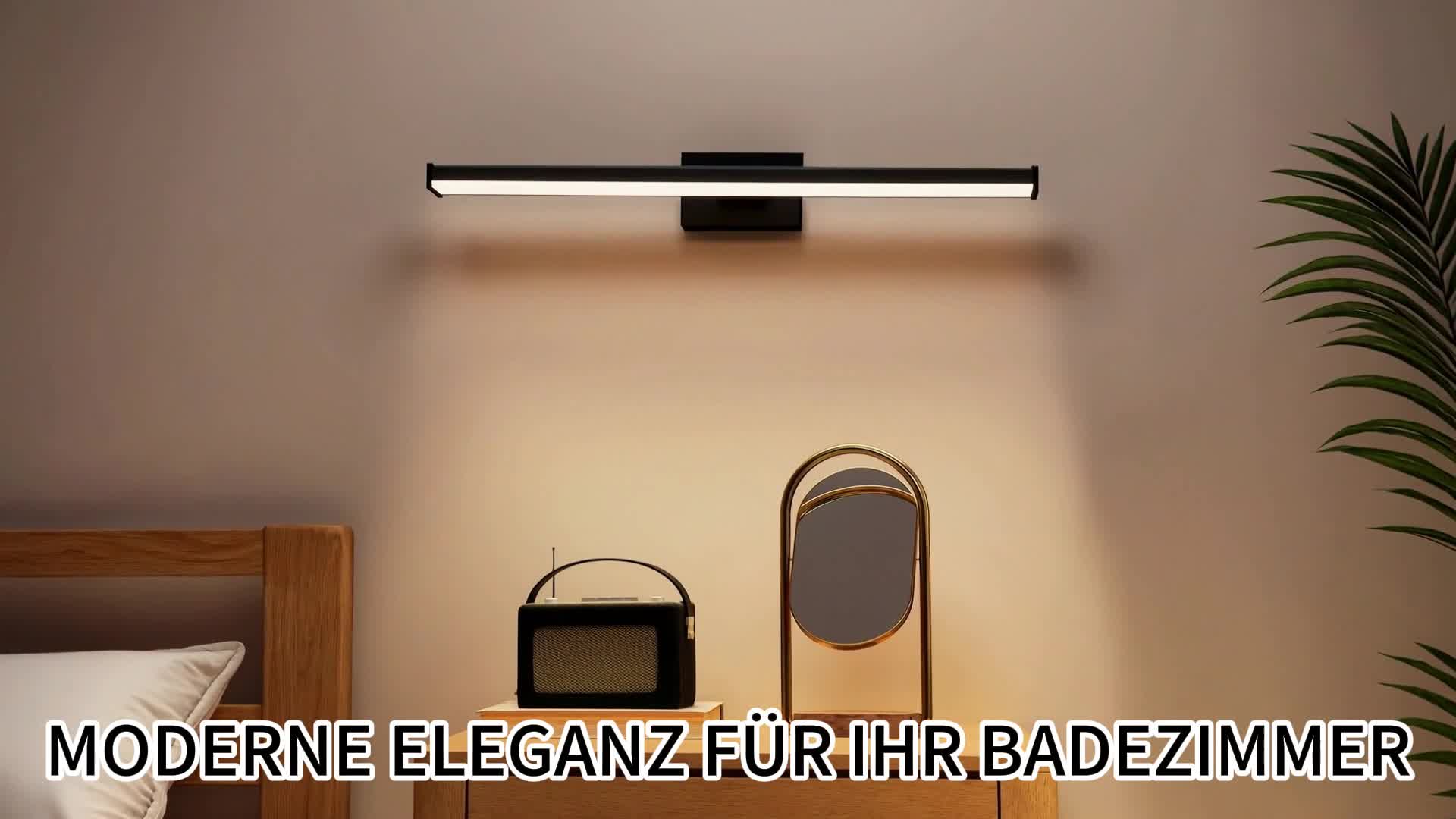 FIVMEN LED Spiegellampe Bad 10W 40cm Warmweiß 3000K 700LM, Produktbild-Vorschau 7