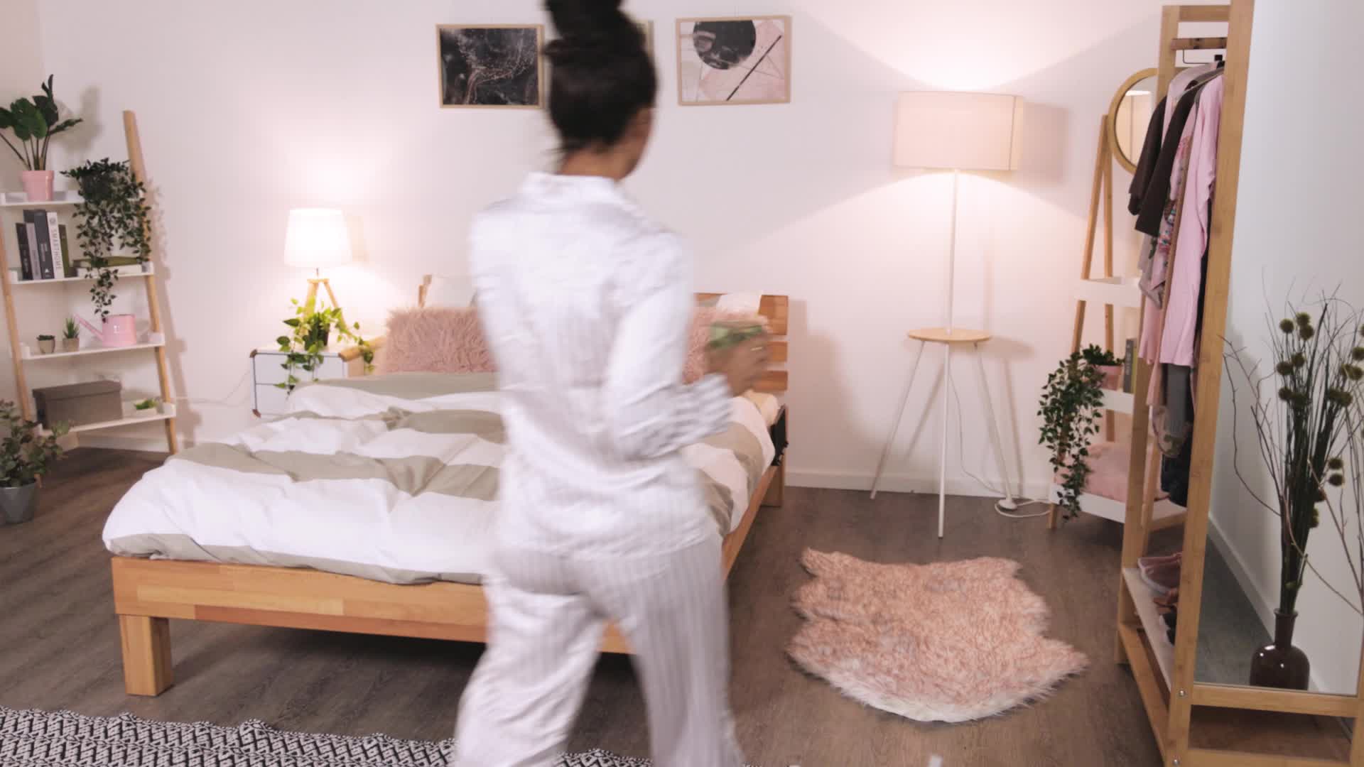 Relaxdays Bettablage, Mini-Nachttisch zum Ankleben, für Produktbild-Vorschau 7
