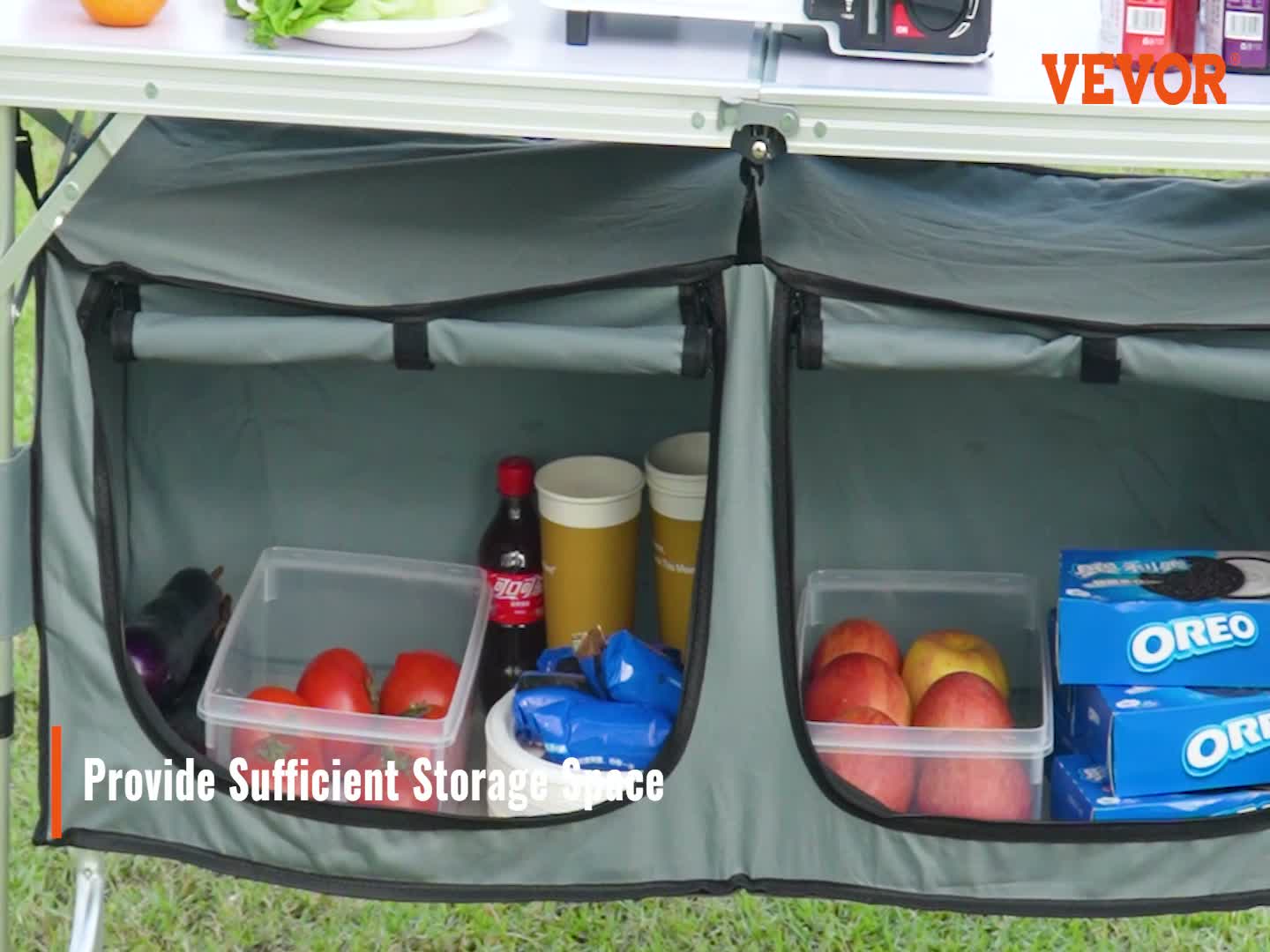 VEVOR Kempingová kuchyňa Kuchynský box Kempingová skrinka Náhľad obrázku produktu 7