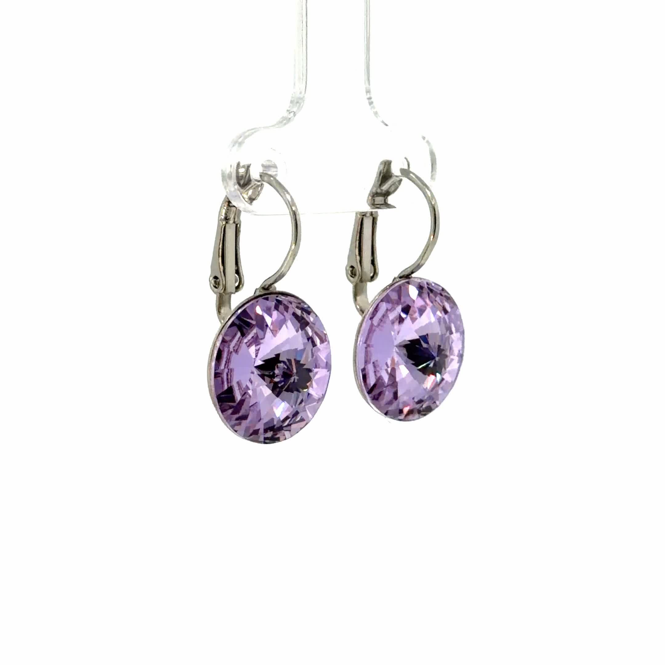 LUISIA® Ohrringe Rivoli mit Kristallen von Swarovski® 14 mm Produktbild-Vorschau 6