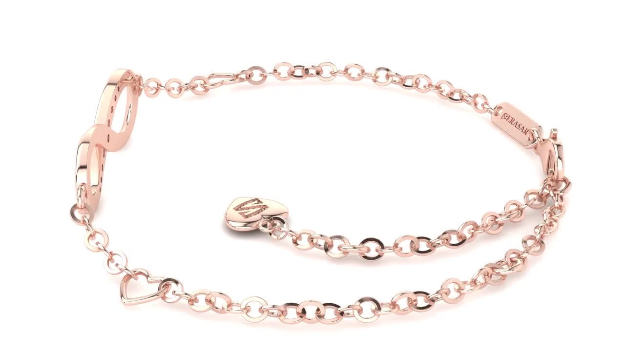 SERASAR | Armband aus Sterlingsilber [Infinity] mit Produktbild-Vorschau 7
