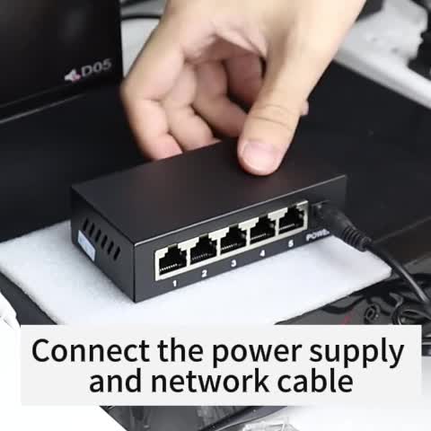 A51D 5-Port PoE Netzwerk Switch 10/100 Mbit/s – RJ45 Produktbild-Vorschau 7