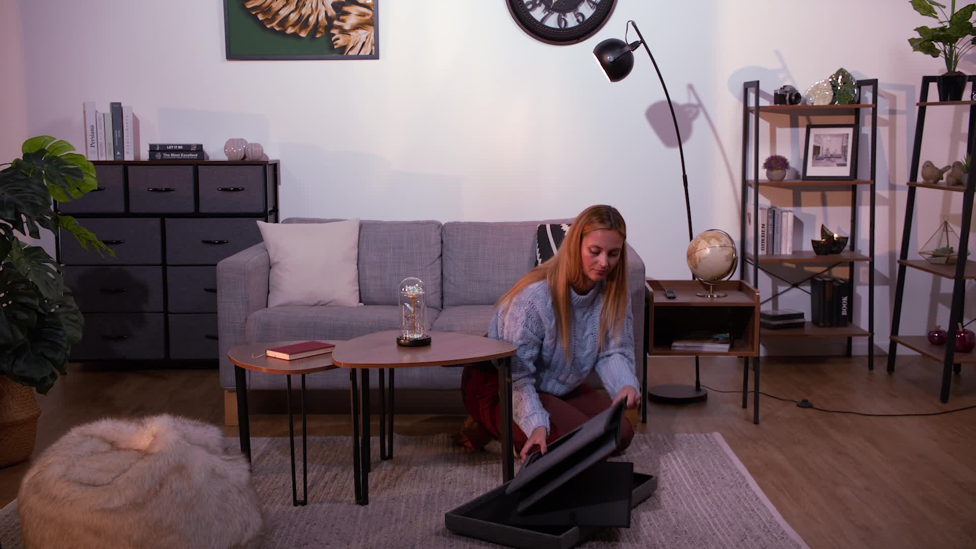 Relaxdays Katzenhöhle mit Sitzauflage, faltbarer Produktbild-Vorschau 7