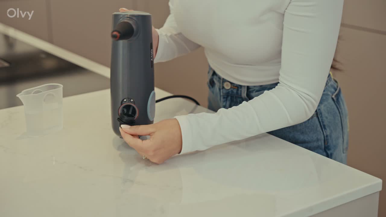 Olvy, parní čistič na baterie, 12 funkcí, s dotykovým Náhled obrázku produktu 7