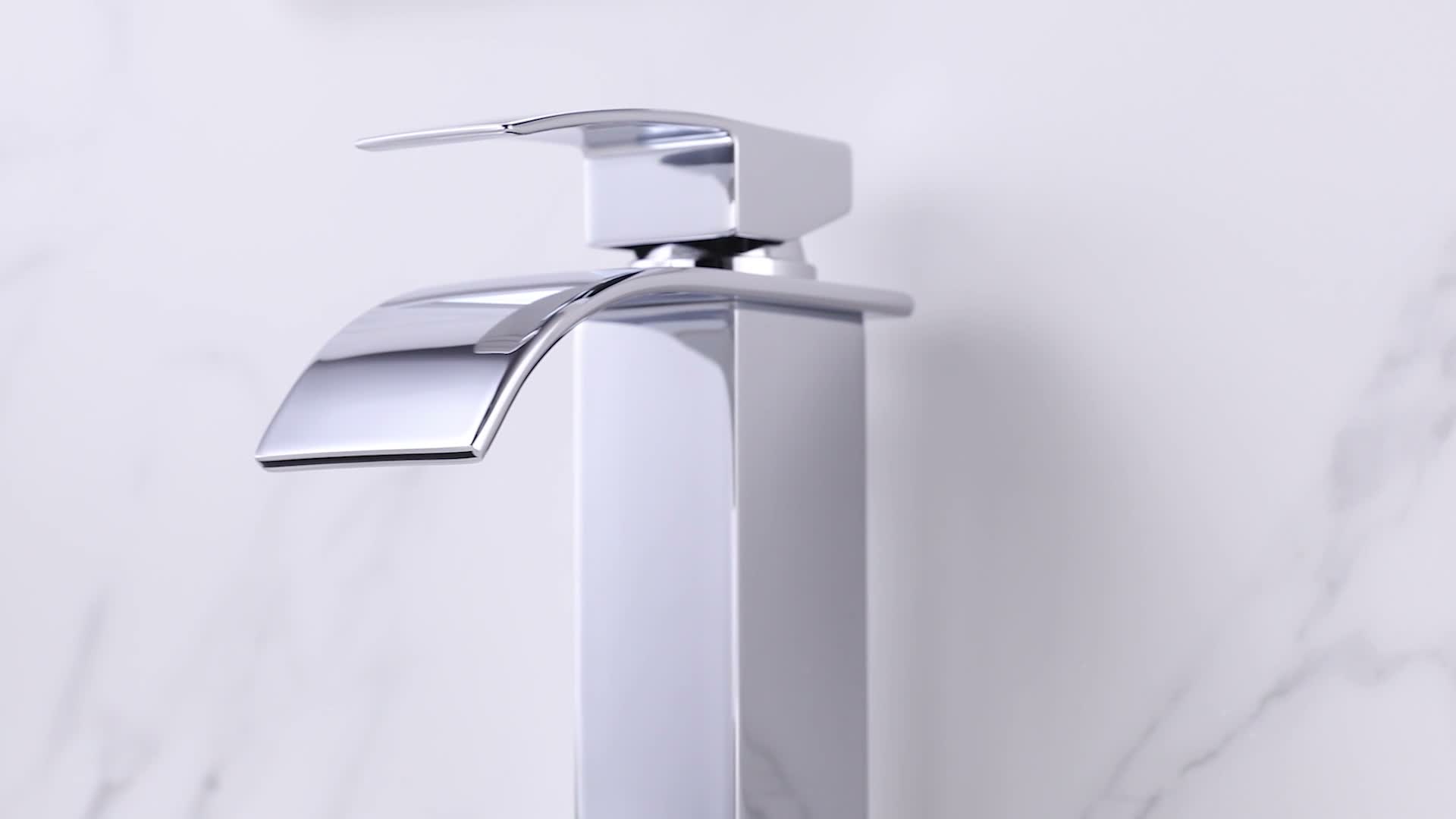 Homelody Wasserhahn Bad wasserfall，Waschtischarmatur mit Produktbild-Vorschau 7