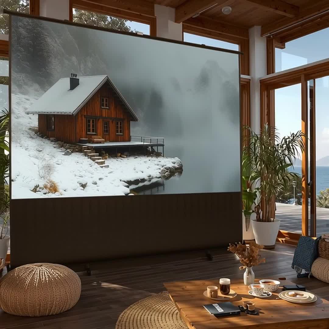 Tragbare Projektionswand Maclean, kompakt, Boden, 100", Produktbild-Vorschau 7