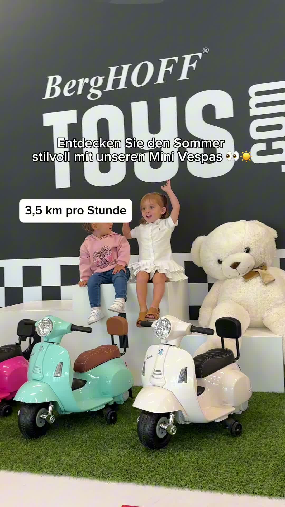 Vespa GTS Mini Kinder Elektro Roller 6V (1–3 Jahre) – Produktbild-Vorschau 7