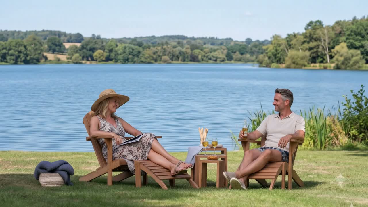 Liegesessel Adirondack Montreal Teak Produktbild-Vorschau 7