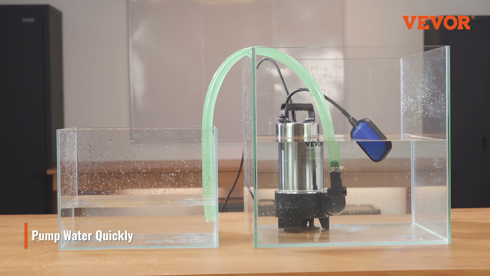 VEVOR Schmutzwasserpumpe mit var, Schwimmerschalter Produktbild-Vorschau 7