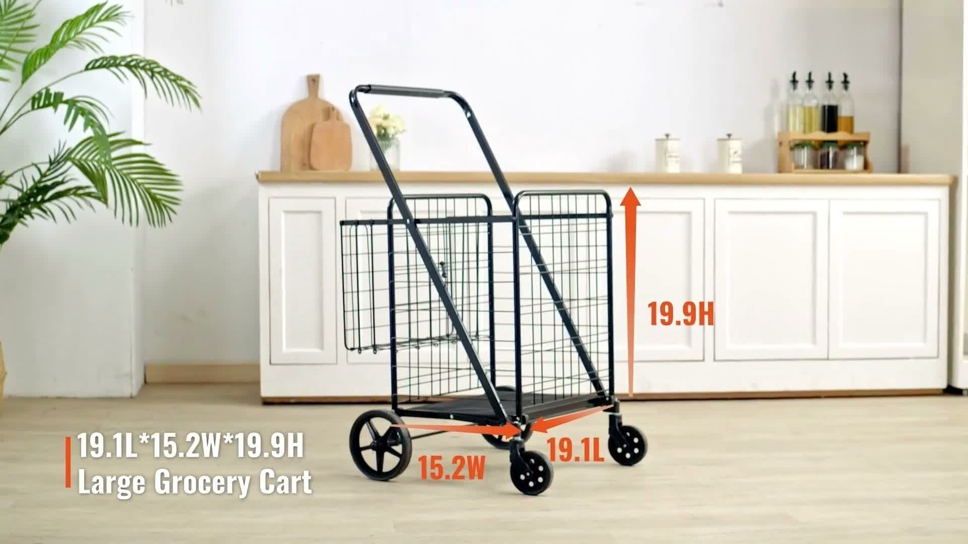 SucceBuy Zusammenklappbarer Einkaufswagen von mit Produktbild-Vorschau 7