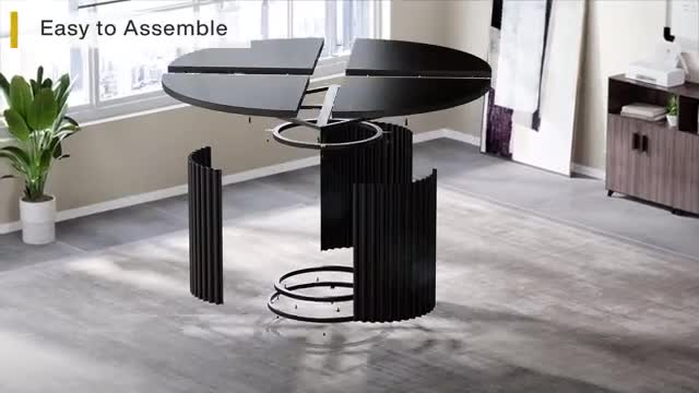Tribesigns Schreibtisch, 120 cm runder Konferenztisch, aus Produktbild-Vorschau 7