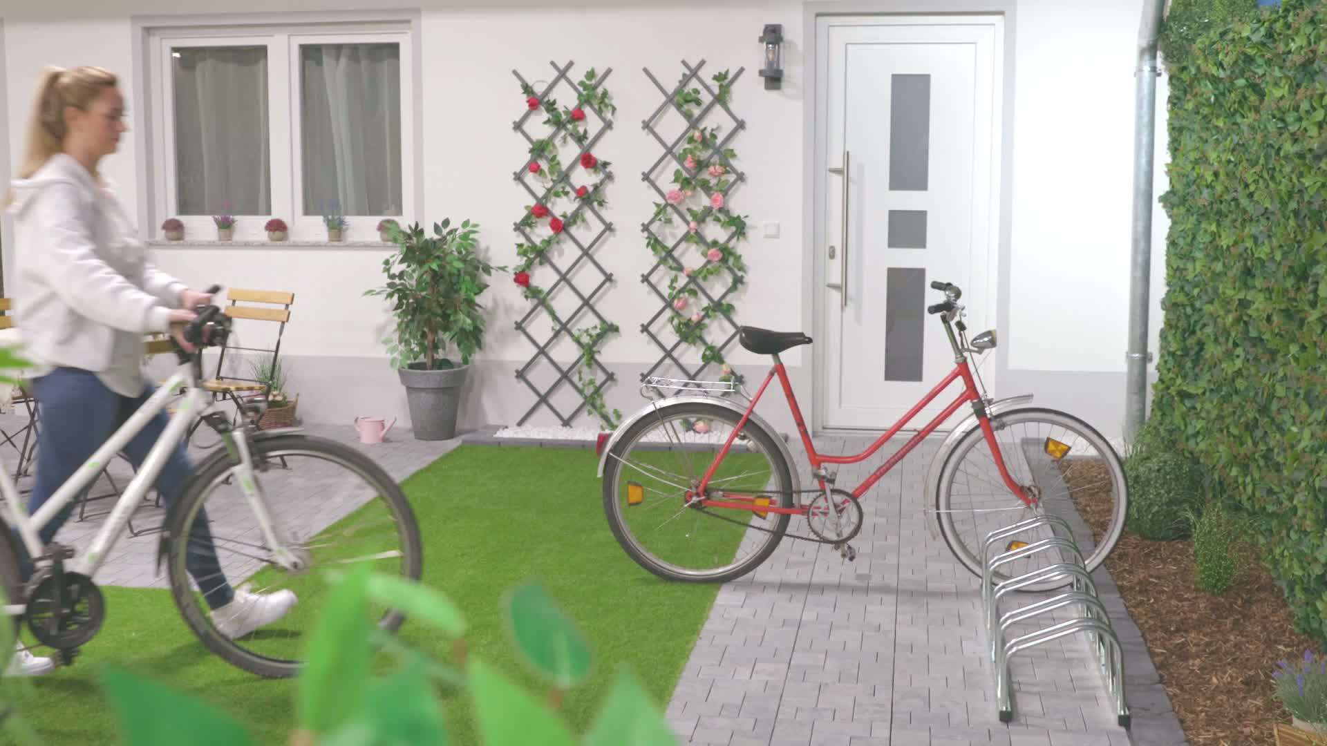 Relaxdays Fahrradständer Boden, für 5 Fahrräder, bis 50 mm Produktbild-Vorschau 7