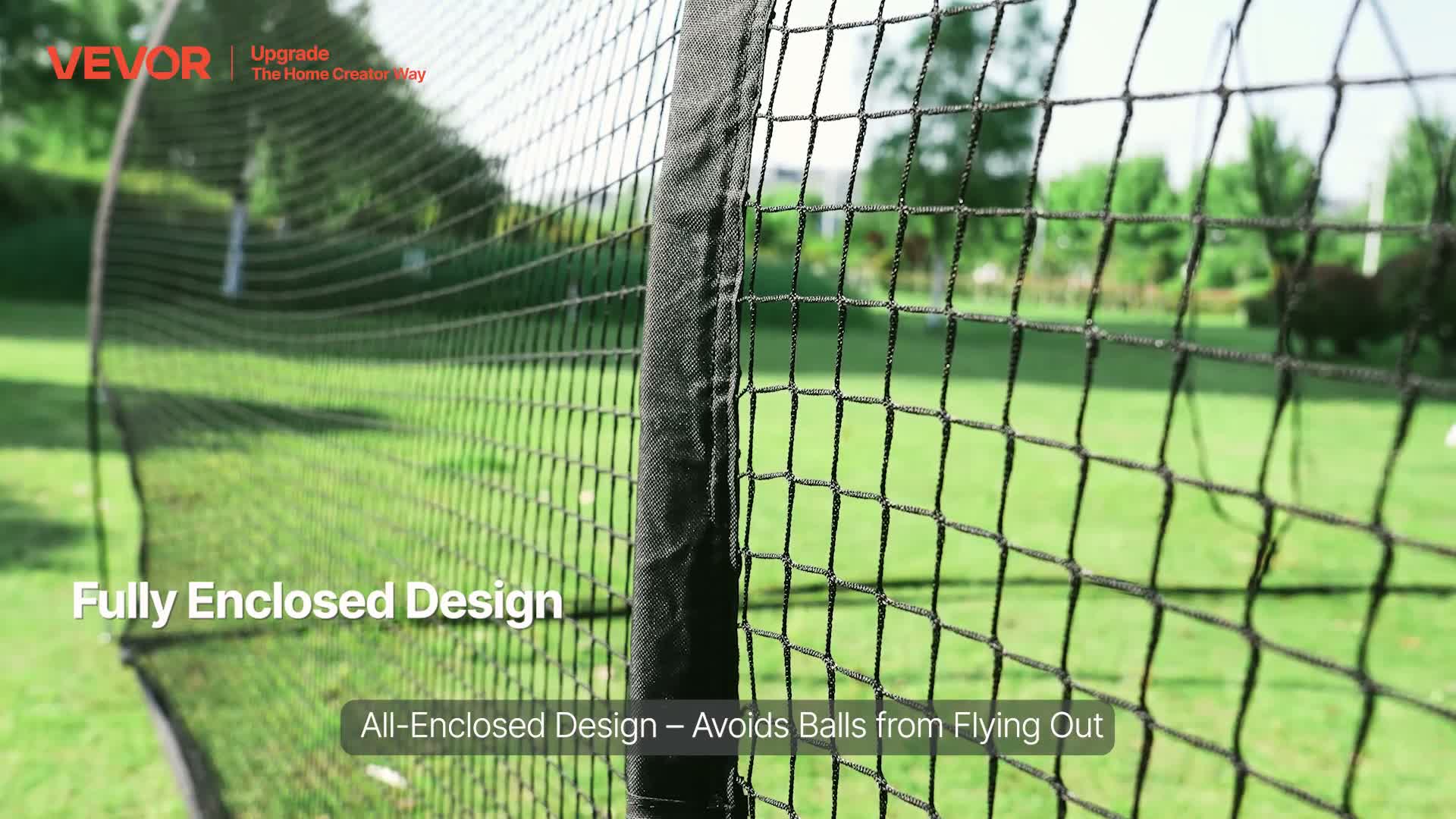Klatka do baseballu VEVOR (półokrągła) Siatka 606 x 366 x Podgląd zdjęcia produktu 7
