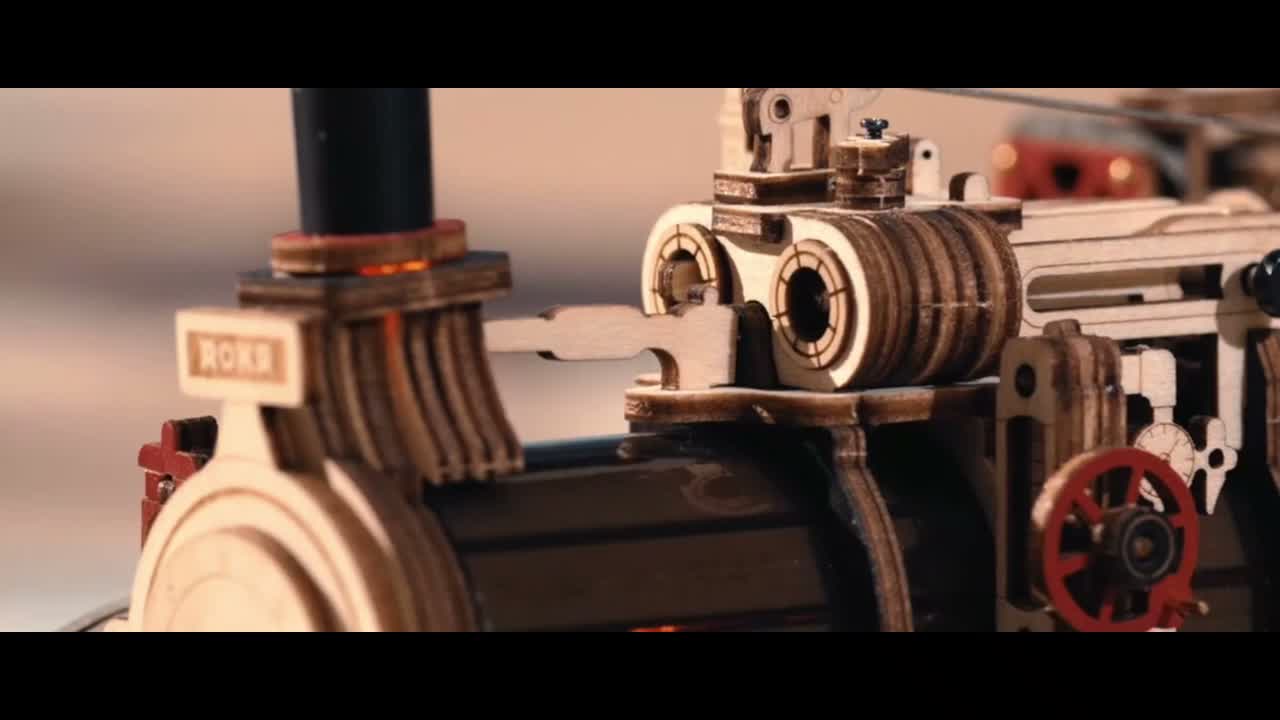 RoboTime 3D Mechanische Stichsäge Dampfmaschine Produktbild-Vorschau 7