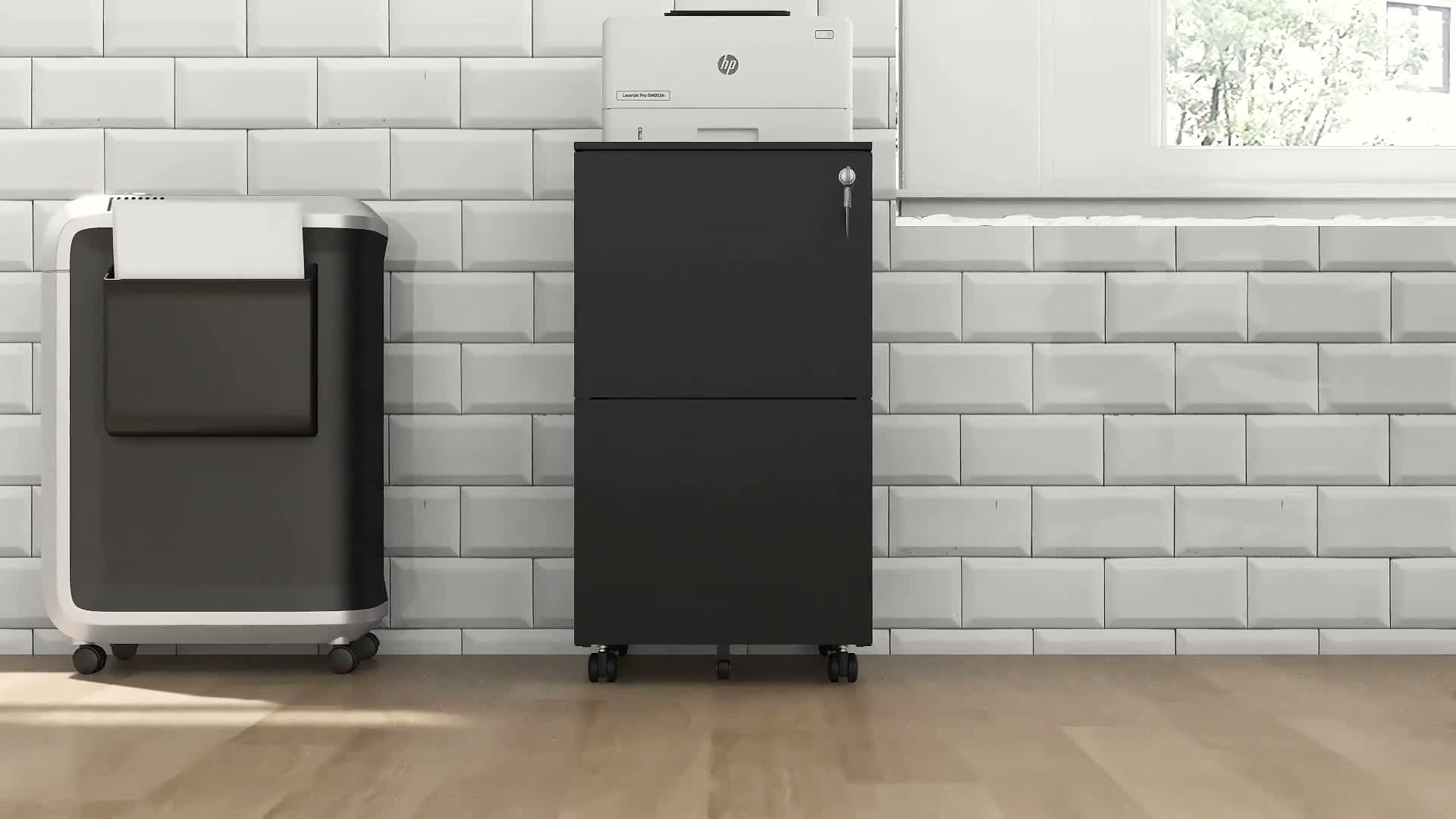 Vinsetto Rollcontainer Aktenschrank mit 2 Schubladen, Produktbild-Vorschau 7