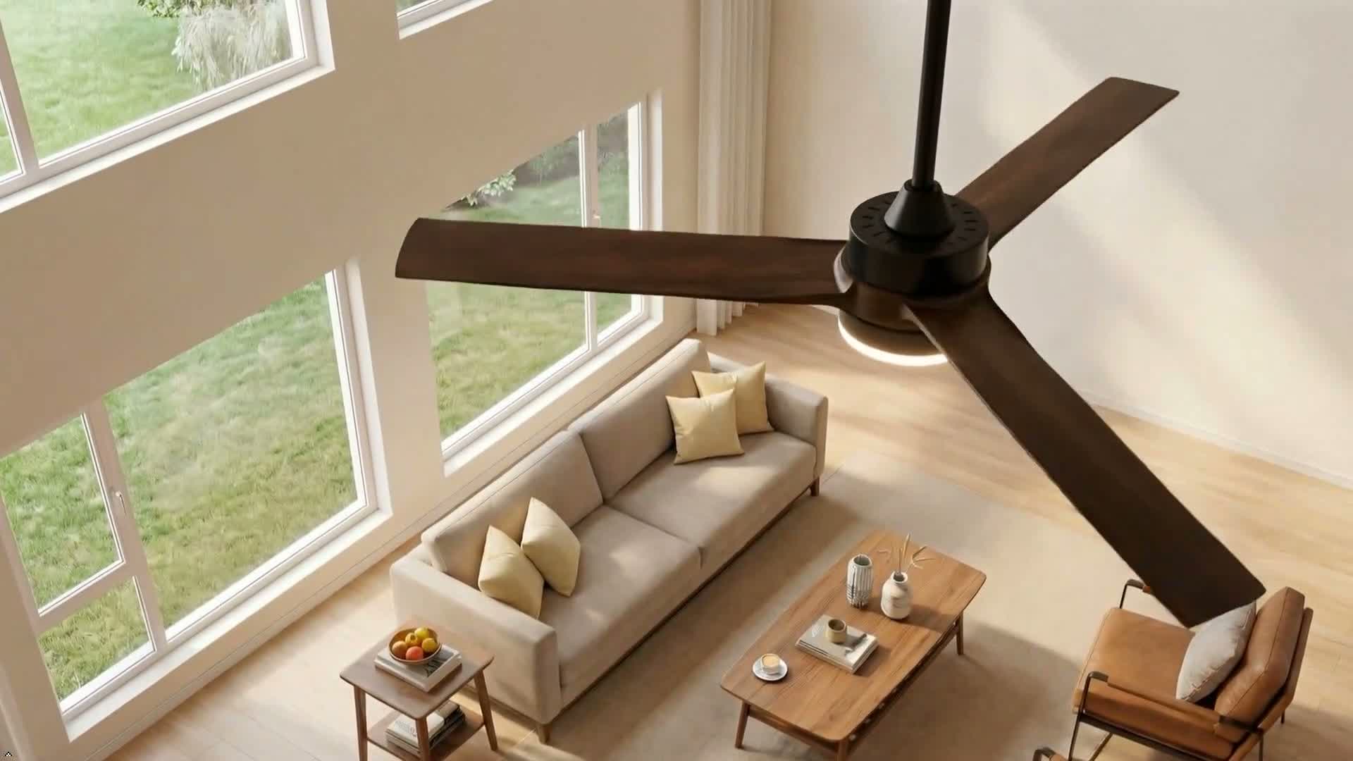 Ventilateur de plafond Tribesigns avec éclairage et Voir les images du produit 7