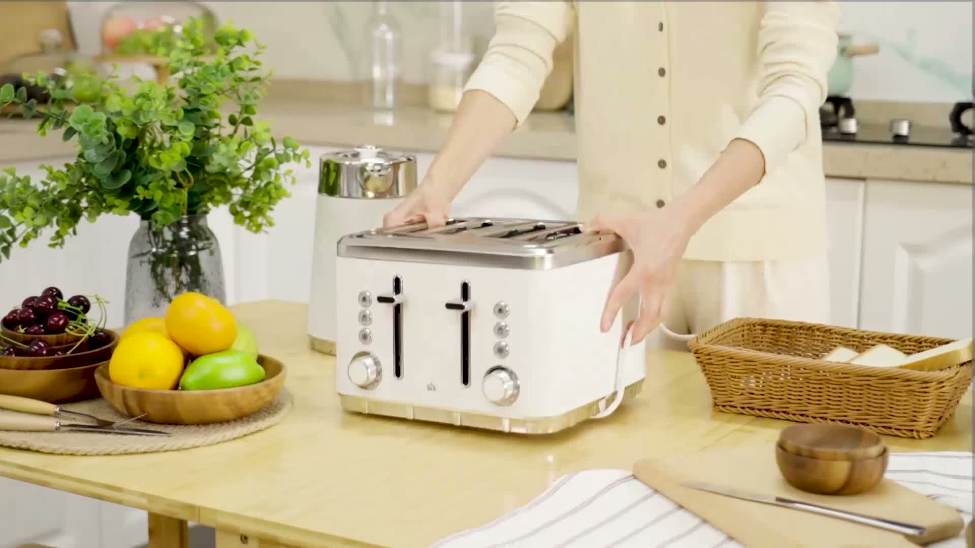 HOMCOM Wasserkocher Toaster Set 1,7L Schnell Wasserkocher 4 Produktbild-Vorschau 7