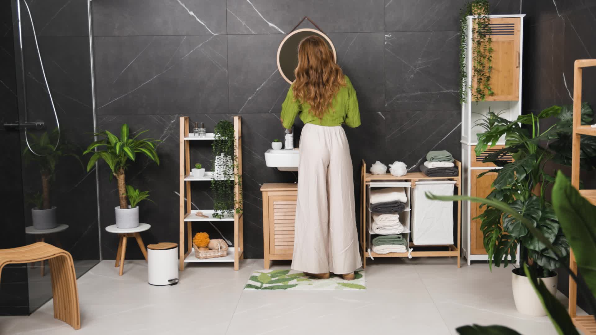 Relaxdays Kosmetikeimer 5 L, Absenkautomatik, Inneneimer Produktbild-Vorschau 7