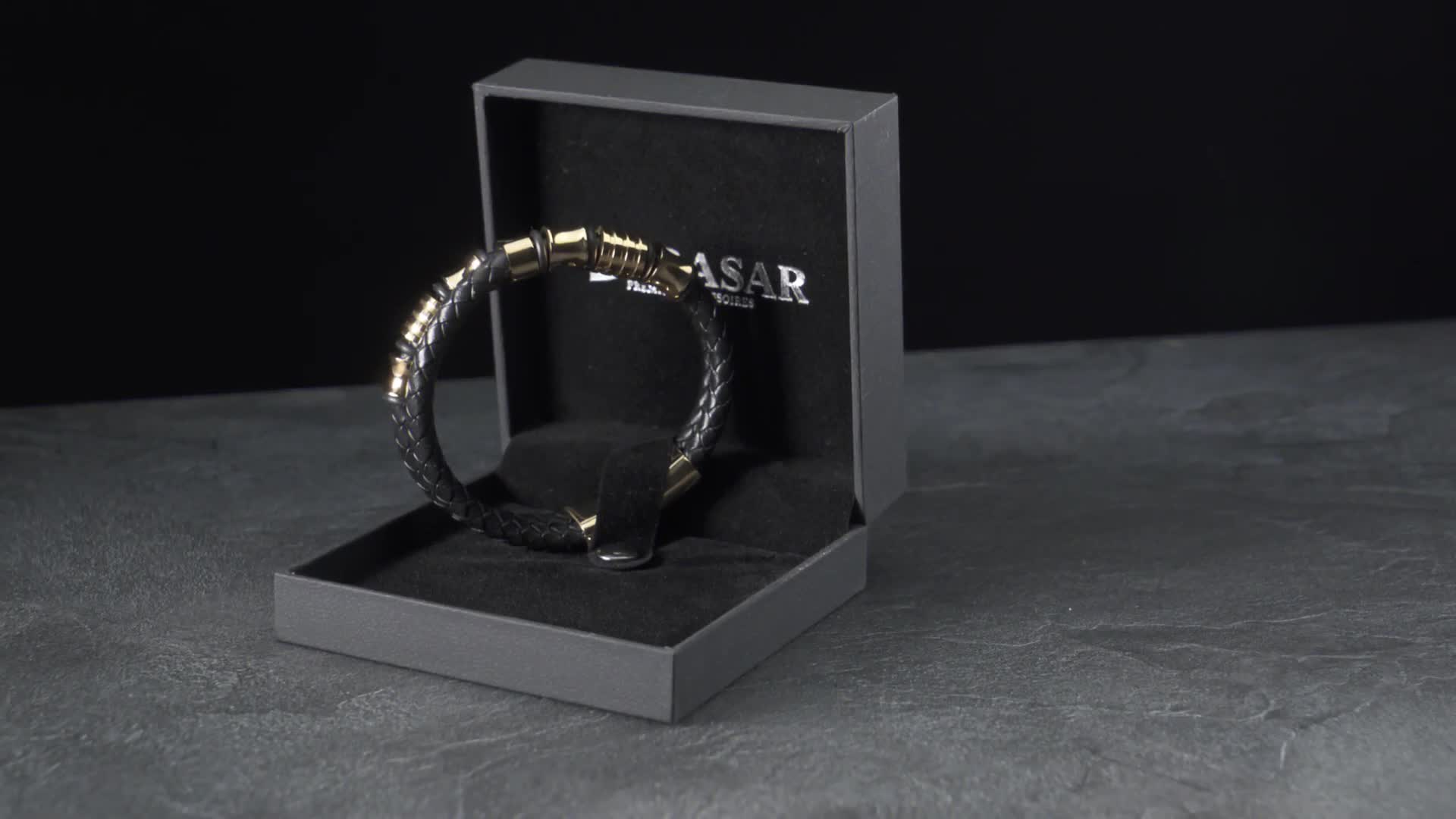SERASAR | Herrenarmband [Spirit] mit Edelstahlringen für Produktbild-Vorschau 7