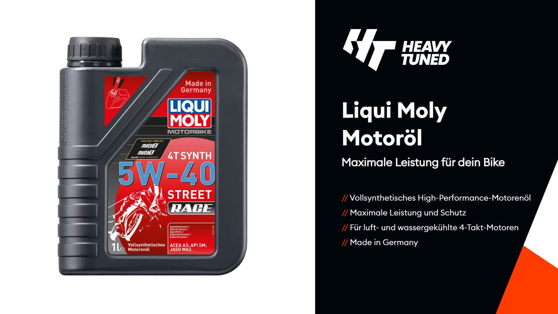Liqui Moly 2592 Motorbike 4T Synth 5W-40 Race - 1 Liter Produktbild-Vorschau 7