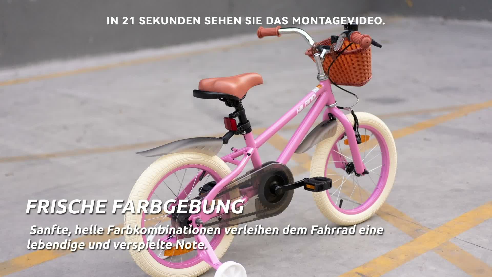 HILAND Ins Star 14 Zoll Kinderfahrrad für Mädchen Jungen 3 Produktbild-Vorschau 7