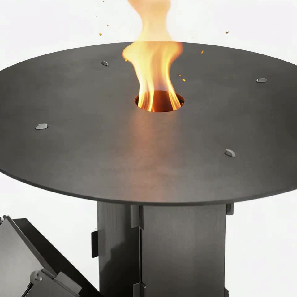 Jayseuw Raketenofen Raketenofen mit Feuerstellen-Poker für Produktbild-Vorschau 7