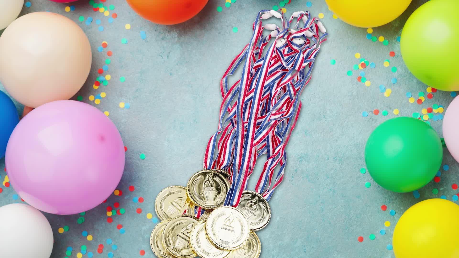 24 x Goldmedaille Kinder, Band, Fackel, Auszeichnung für Produktbild-Vorschau 7
