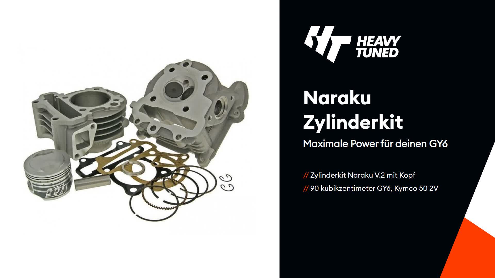 Naraku Zylinderkit V.2 mit Kopf 89cc BT49QT kompatibel mit Produktbild-Vorschau 7