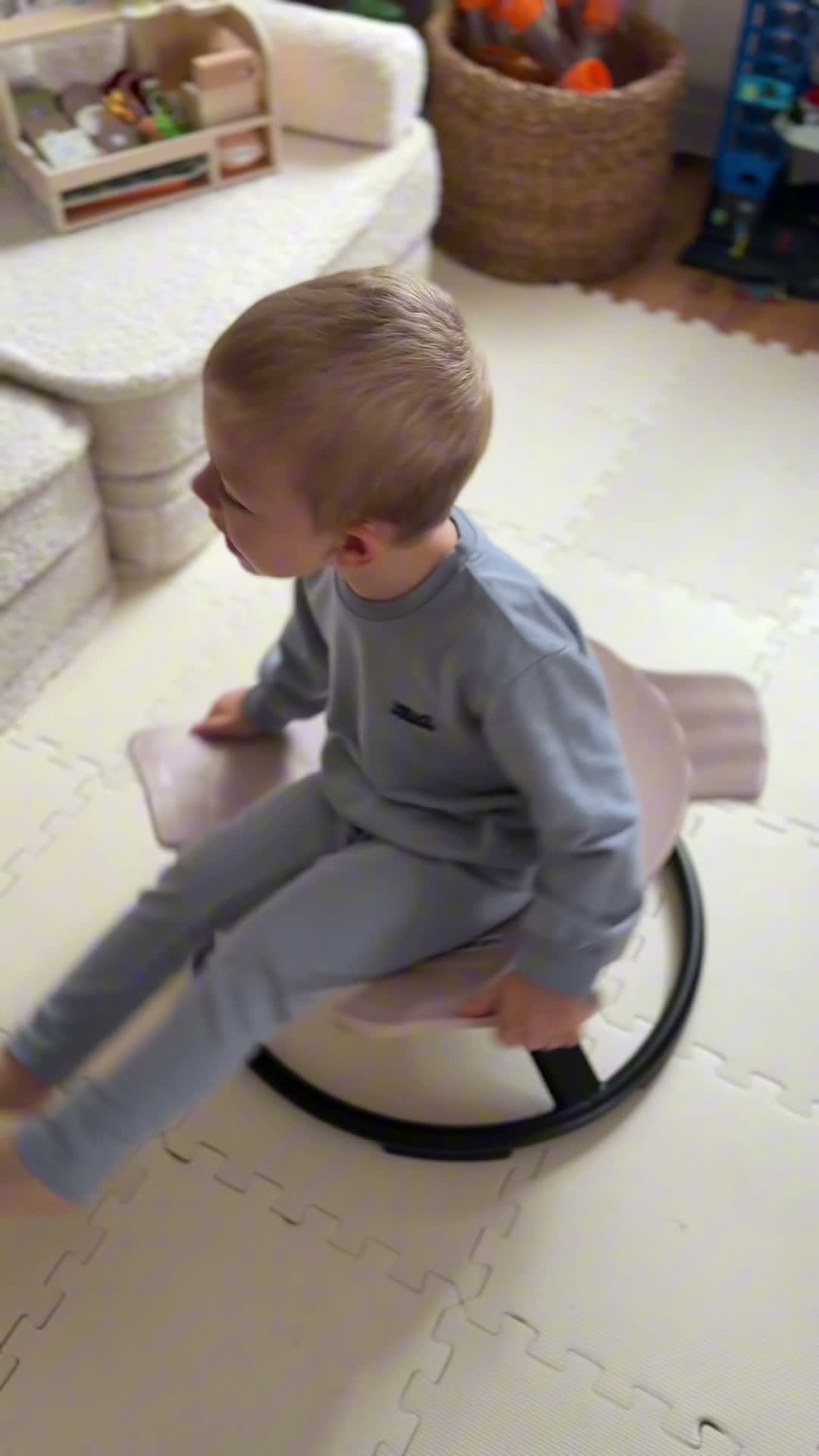Mini-Karussell für Kinder, drehbarer Balancestuhl Fisch, Produktbild-Vorschau 7