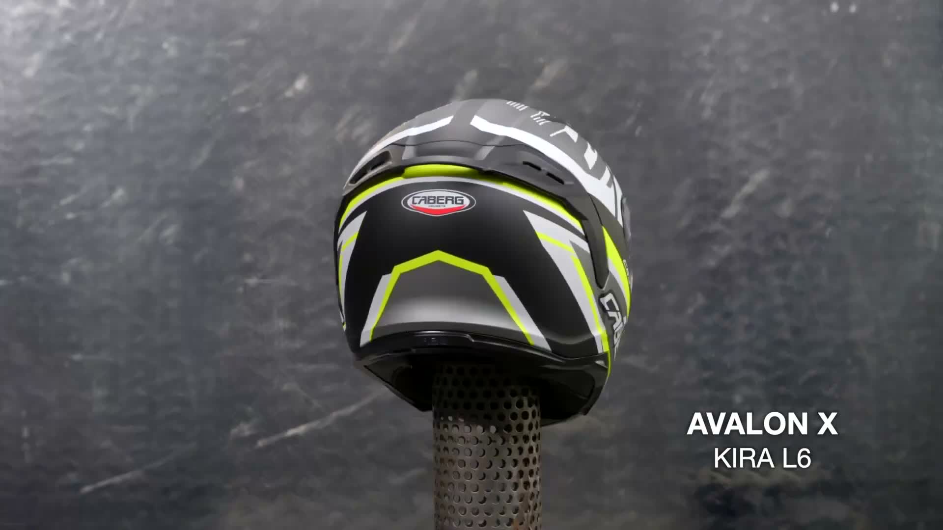 CABERG AVALON X KIRA Integralhelm XL in gelb/grau/schwarz Produktbild-Vorschau 7