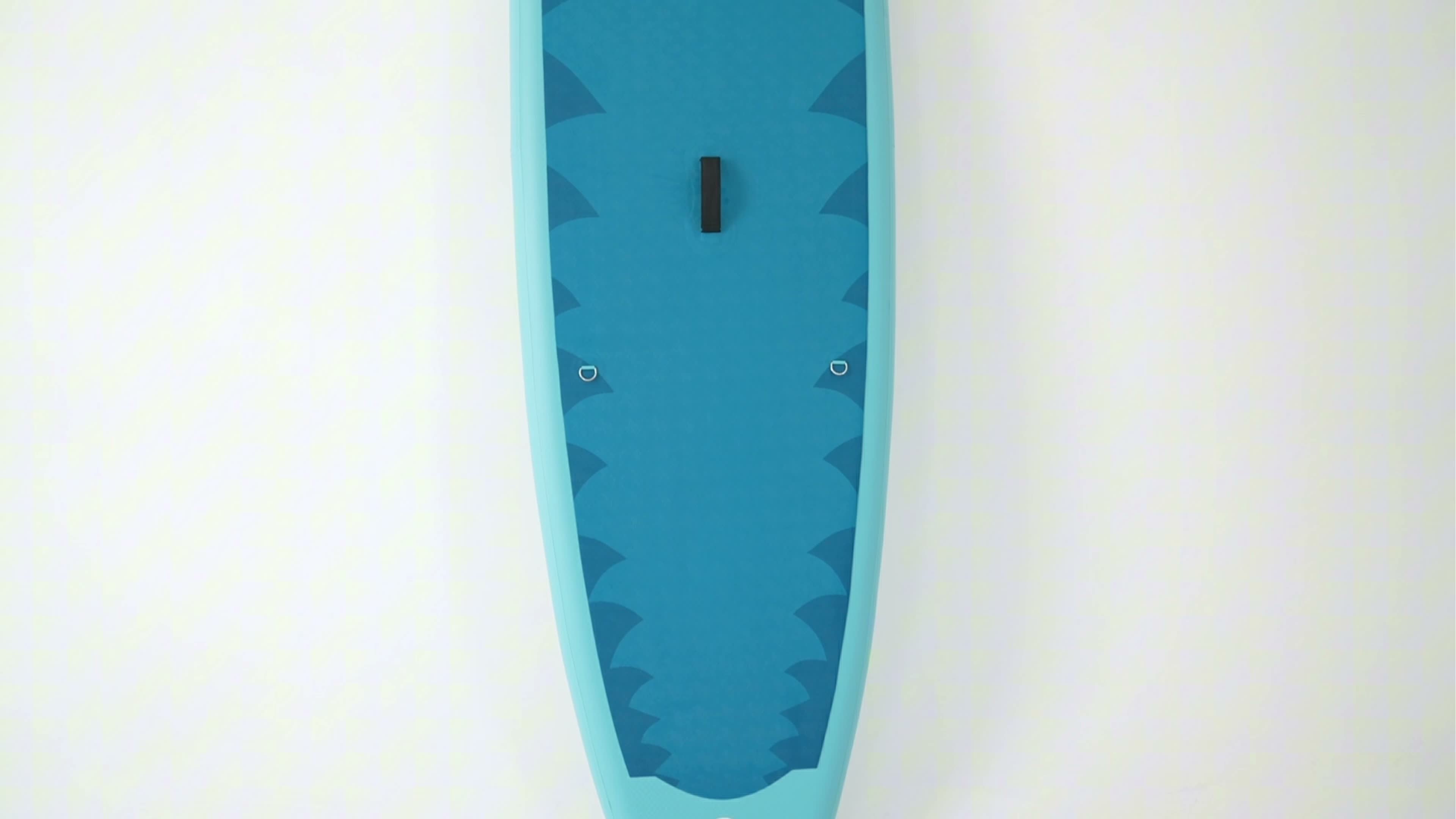 Funwater Aufblasbares Paddleboard 335×84×15cm, cooles Hai Produktbild-Vorschau 6