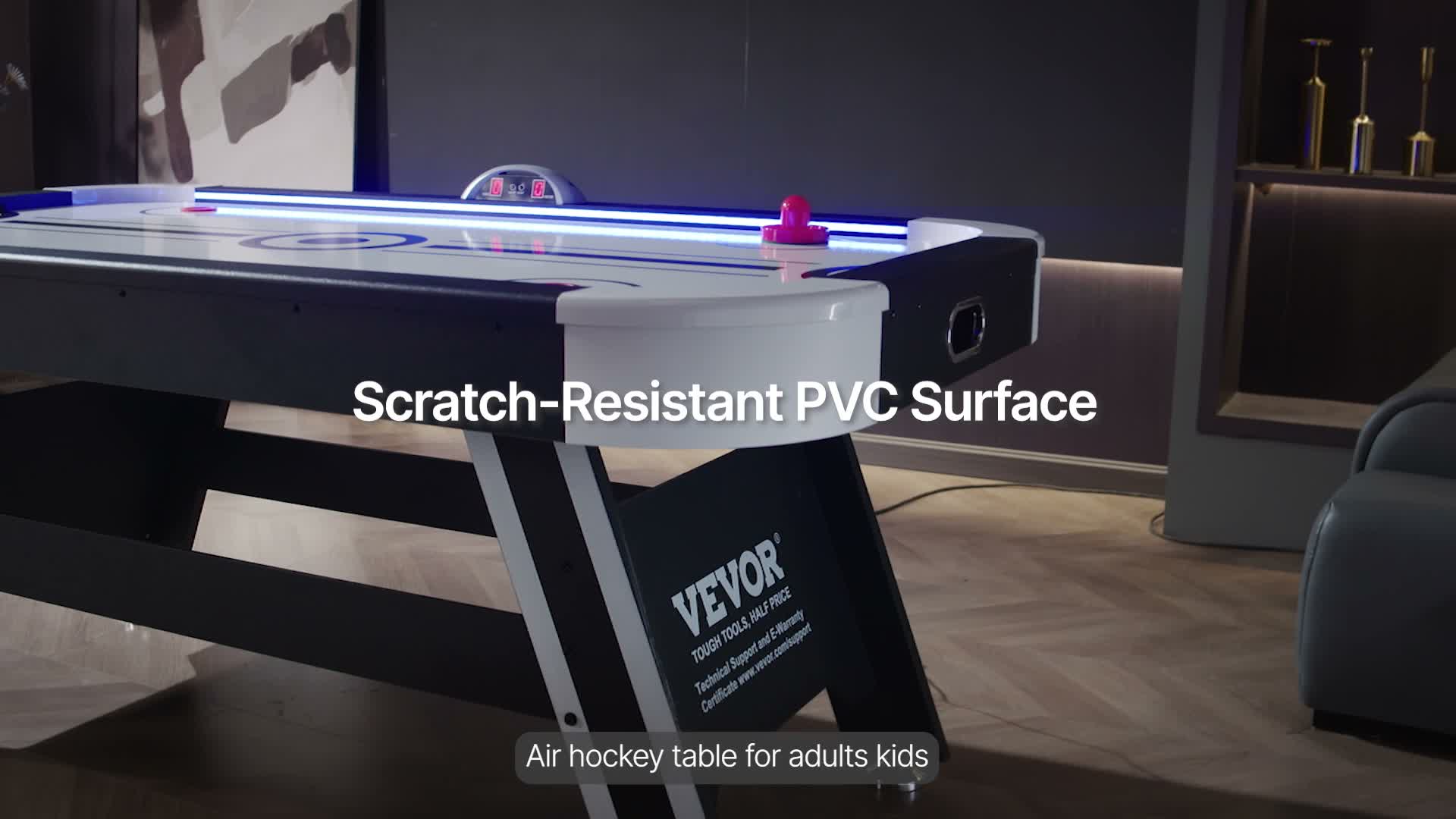 SucceBuy Luftbetriebener Hockeytisch mit LED, 1,83 m für Produktbild-Vorschau 7