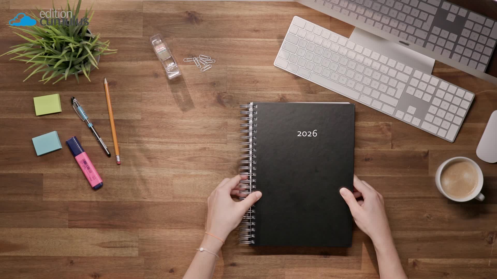 edition cumulus DIN A4 Kalender 2026 – BLACK – großer Produktbild-Vorschau 7
