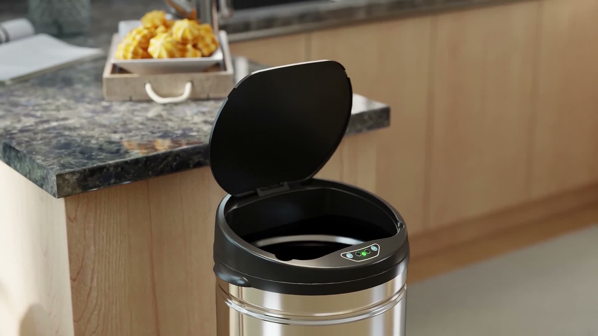 HOMCOM Mülleimer mit Sensor 50L Automatischer Mülleimer mit Produktbild-Vorschau 7