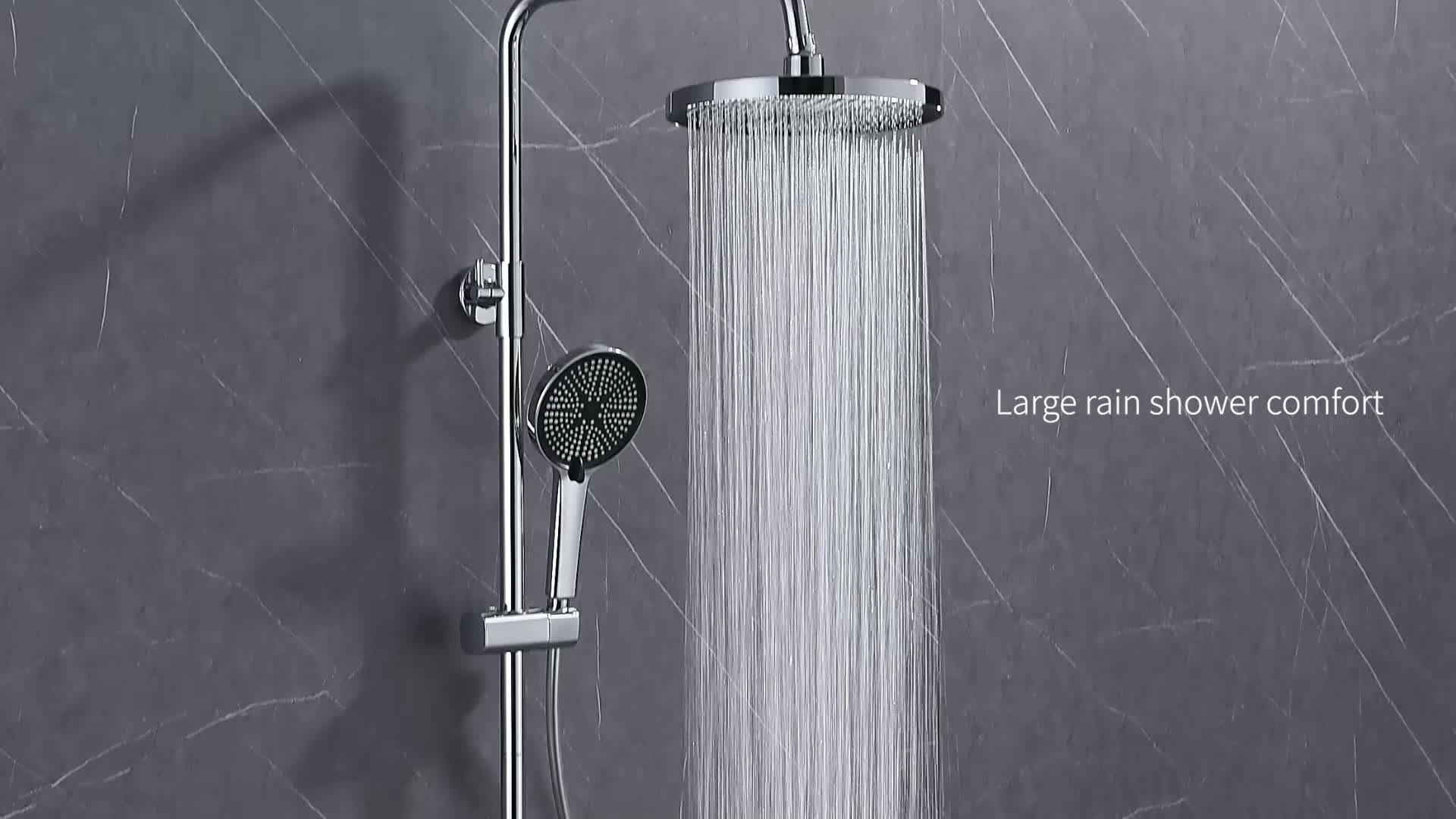 Homelody Duschsystem Chrom mit 400MM*110MM Große Produktbild-Vorschau 7
