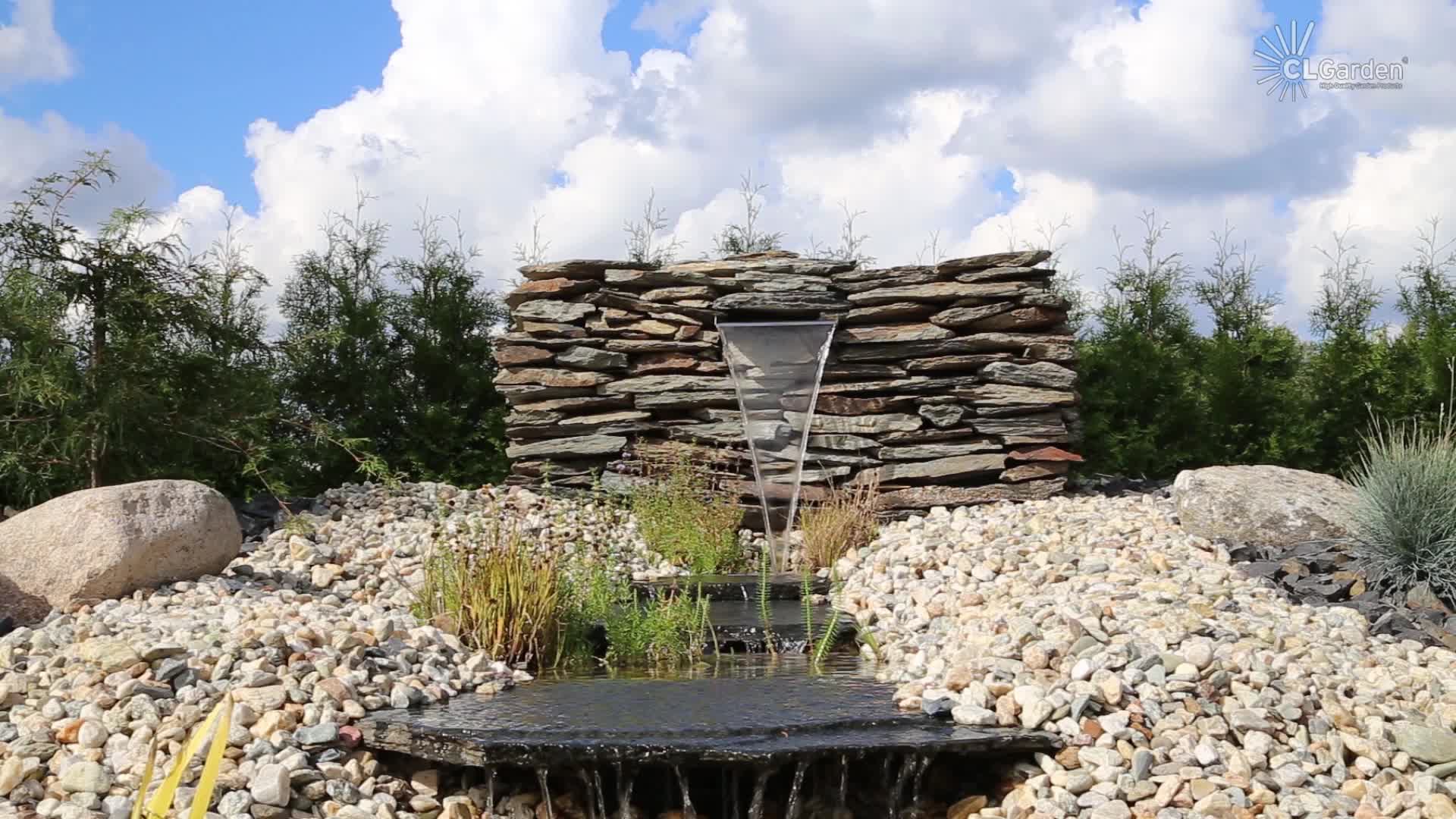 CLGarden Edelstahl Wasserfall Element 30cm Einsatz für Produktbild-Vorschau 7