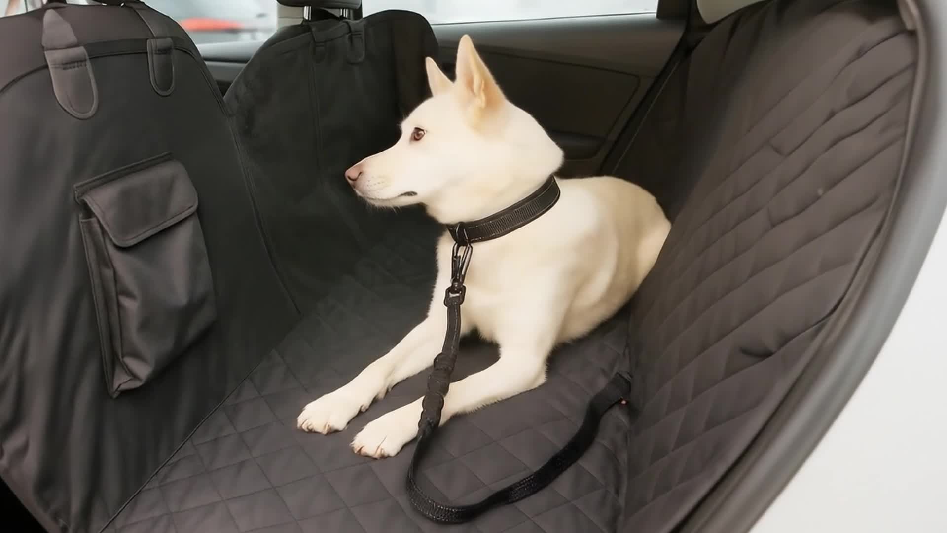 Relaxdays Hundegurt Auto, 60–80 cm, mit Ruckdämpfer, Produktbild-Vorschau 7