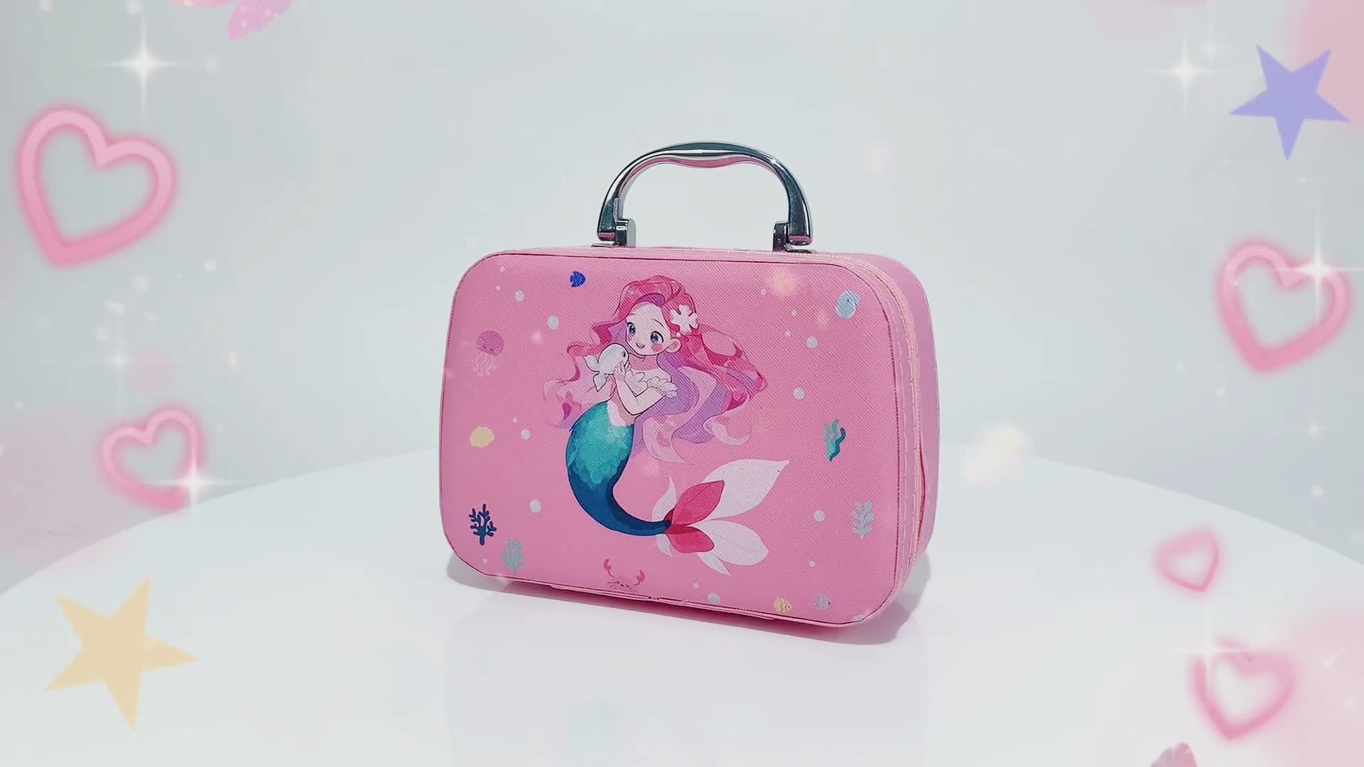 Kinderschminke Set, Schminkkoffer Mädchen, Waschbar Produktbild-Vorschau 7
