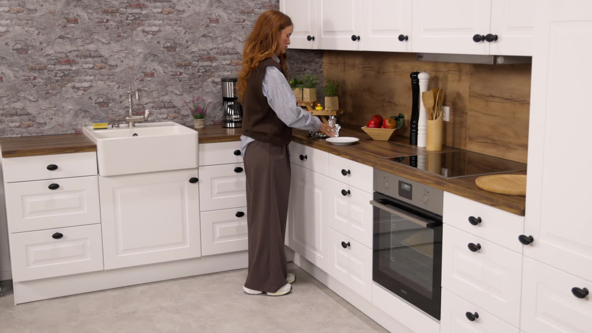Relaxdays Einbaumülleimer, 2 Fächer, 2 x 8l, HBT: 35,5 x 25 Produktbild-Vorschau 7