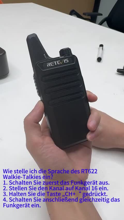 Retevis RT622 Walkie Talkie, Wiederaufladbares Mini-Radio, Produktbild-Vorschau 7
