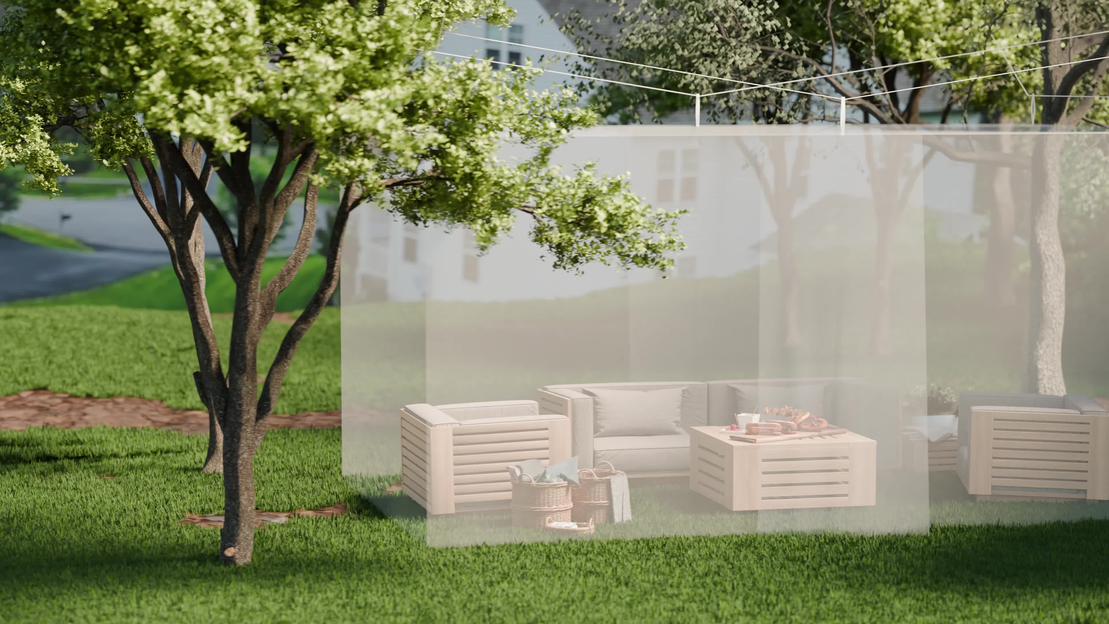 Relaxdays Moskitonetz, 250 x 300 x 500 cm, engmaschiges Produktbild-Vorschau 7
