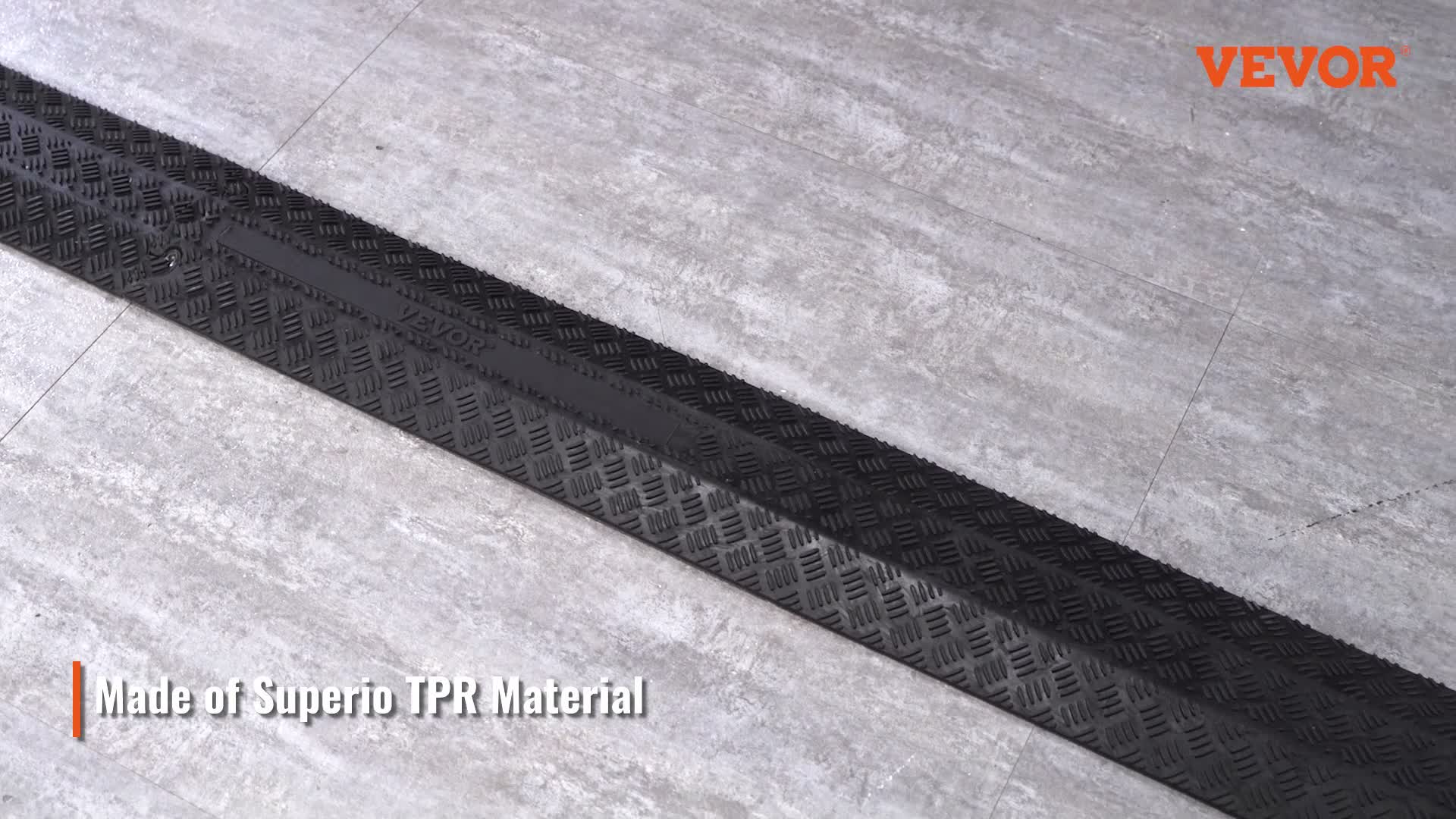 VEVOR 2er-Set 1-Kanal-Kabelschutzrampe Kabelbrücke aus TPR Produktbild-Vorschau 7