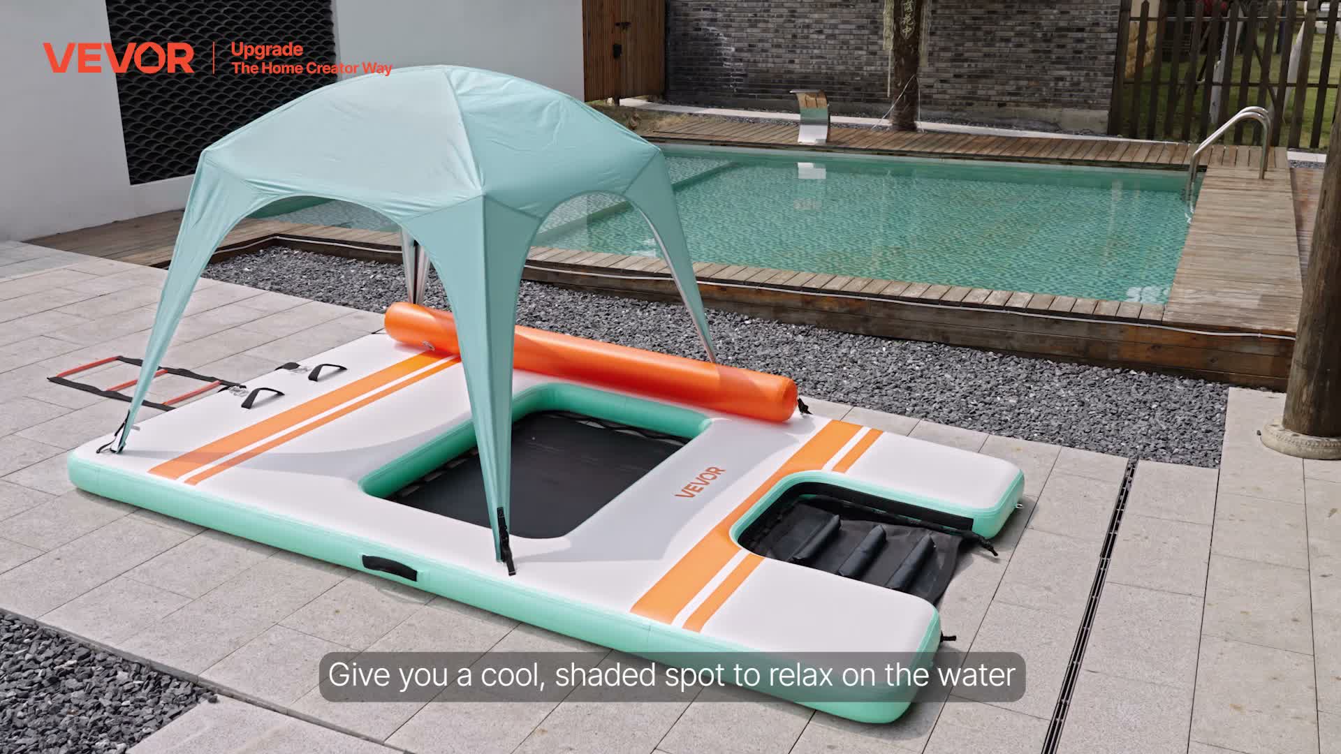 VEVOR Aufblasbares Schwimmdock, 3,05x1,83 m, Produktbild-Vorschau 7