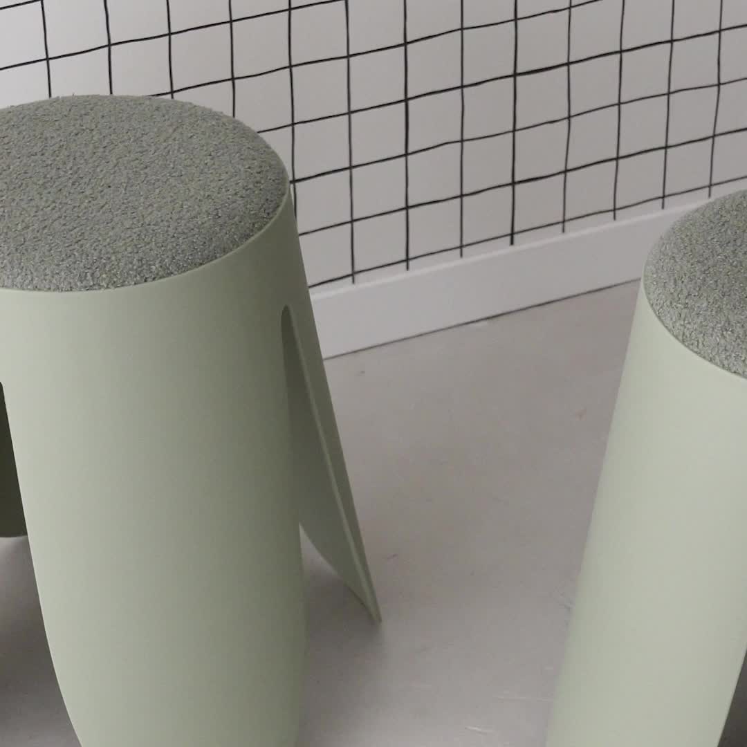 sweeek - 4er Set stapelbare Hocker, strukturierter Produktbild-Vorschau 7
